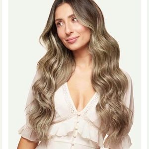 Luxy Ash Brown Highlights 20” Clip In Extensions